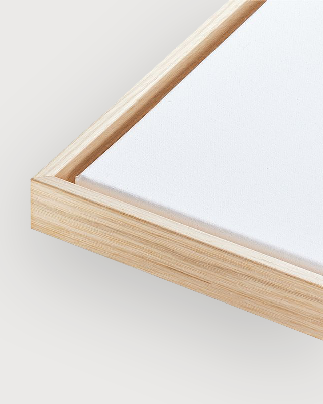 Oak wood floater frame